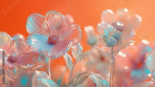 Translucent Flowers in Soft Hues