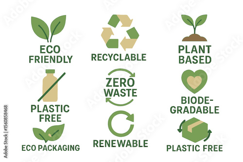 Vector labels for product packaging are provided by Eco Packaging, which is essential
