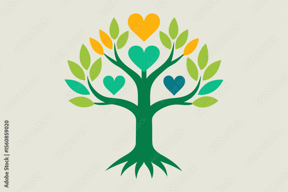 Obraz premium vector tree with leaves