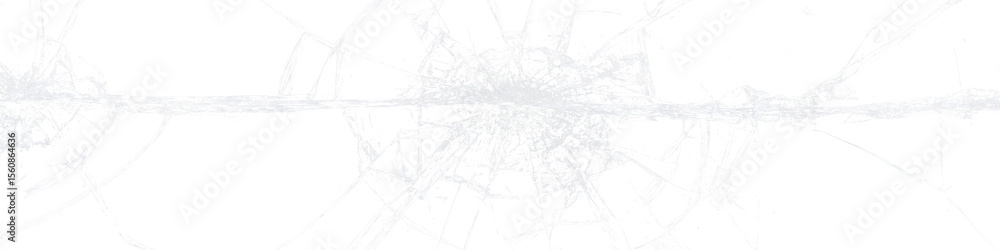 Fototapeta premium Transparent Cracked Glass Texture, broken window glass, transparent shatter, shatter texture, broken glass on transparent.