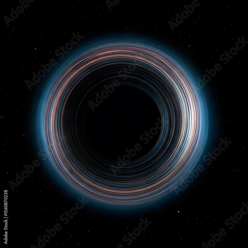 Black hole bending surrounding light.jpg