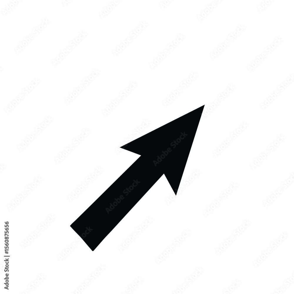 Simple Black Upward Arrow Icon Vector Graphic for Website and App Design Simple Black Upward Arrow Icon Vector Graphic for Website and App Design
