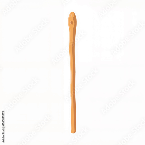 Palo Santo stick illustration on white background, spiritual cleansing