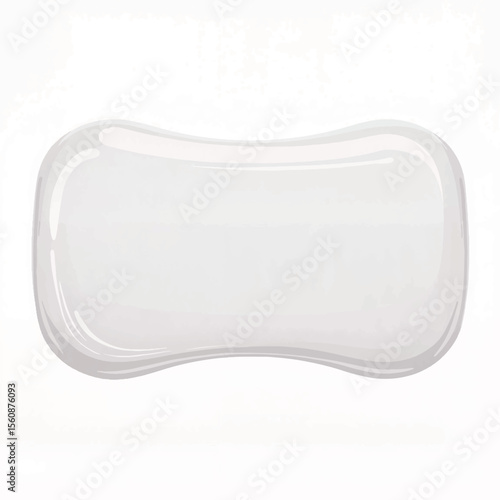Minimalistic cot bumper design illustration on white background, safety concept