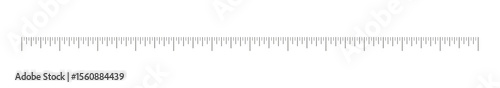 Measuring chart with 12 inches, ruler scale. Sewing tool template. Length measurement height, distance, math.