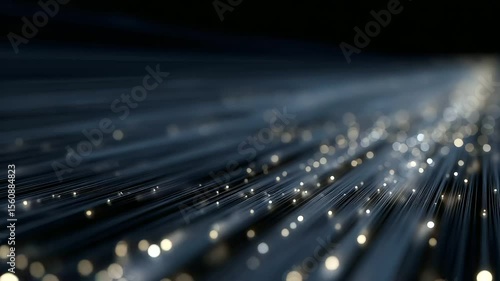 Streaming Digital Data Lines with Flickering Lights