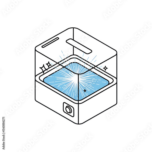Sterilization or fluid cleaner box.
