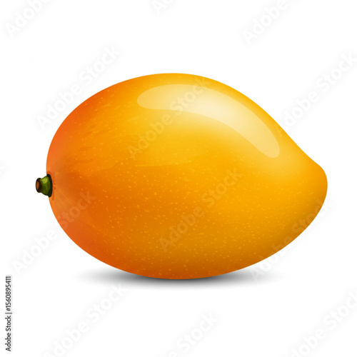 A vibrant mango graphic, perfect for tropical fruit designs and healthy food themes, presented with a smooth and colorful finish.