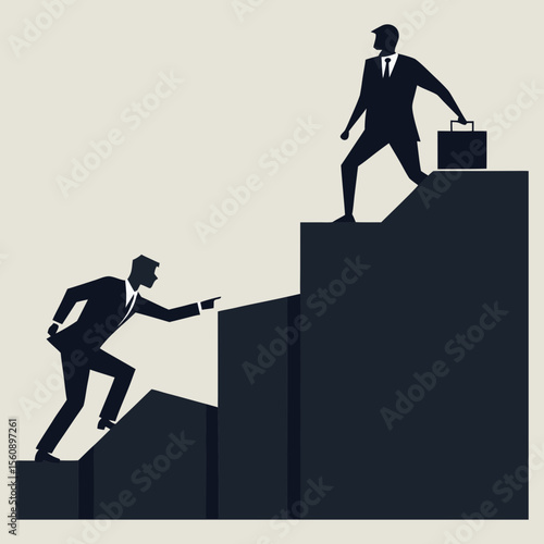 Successful businesses are the blueprint vector for pulling unsuccessful businesses towards success.