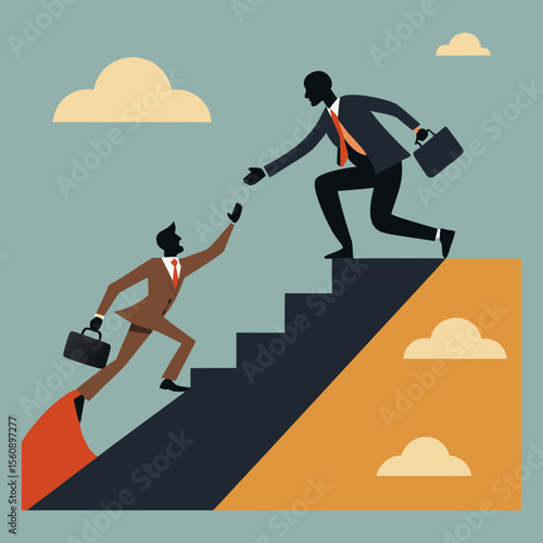 Successful businesses are the blueprint vector for pulling unsuccessful businesses towards success.
