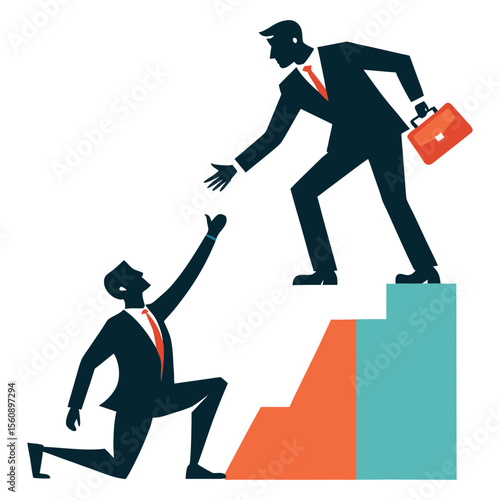 Successful businesses are the blueprint vector for pulling unsuccessful businesses towards success.