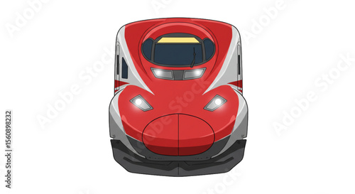 red car isolated on white