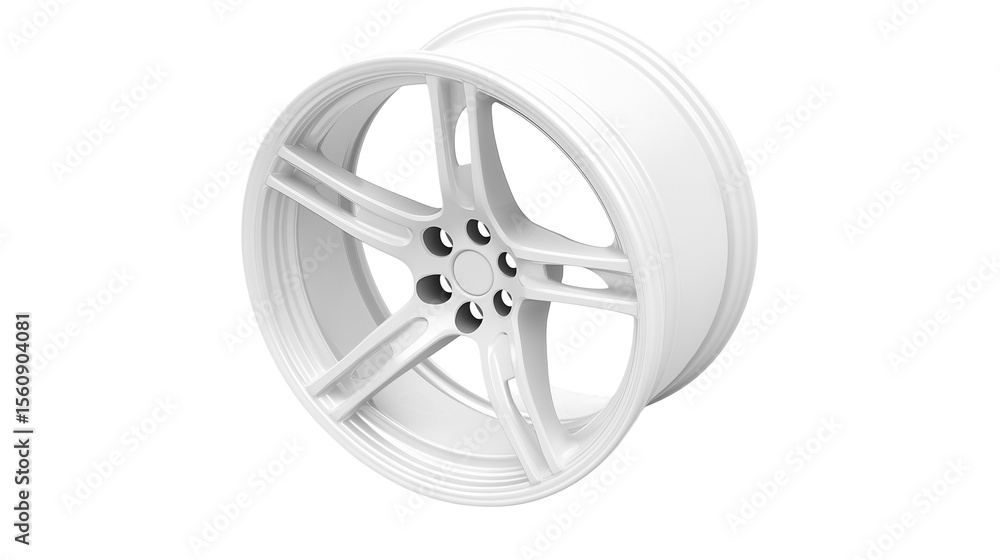 Obraz premium white wheel rim isolated on white background , transparent png 
