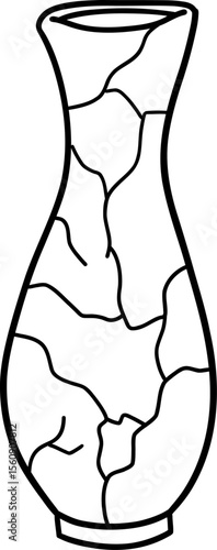 Vase d'argile brisé