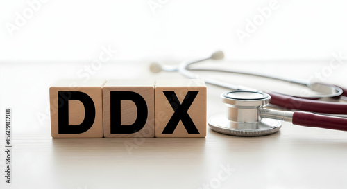 Differential Diagnosis DDX Concept with Stethoscope