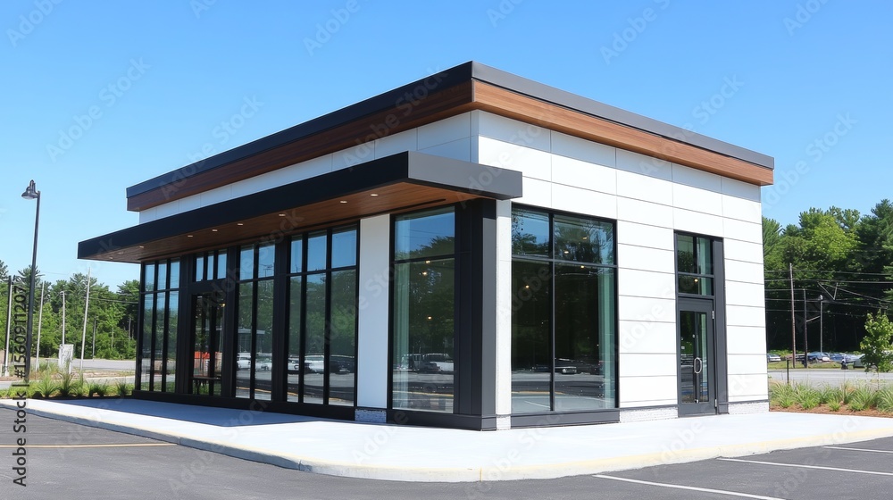A versatile mixed-use building featuring a canopy is available for sale or rent, offering prime retail and office space A versatile mixed-use building featuring a canopy is available for sale or rent, offering prime retail and office space