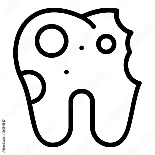cavity icon line