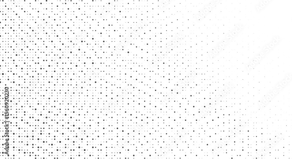 Abstract pattern of varying-sized black dots on a white background Abstract pattern of varying-sized black dots on a white background