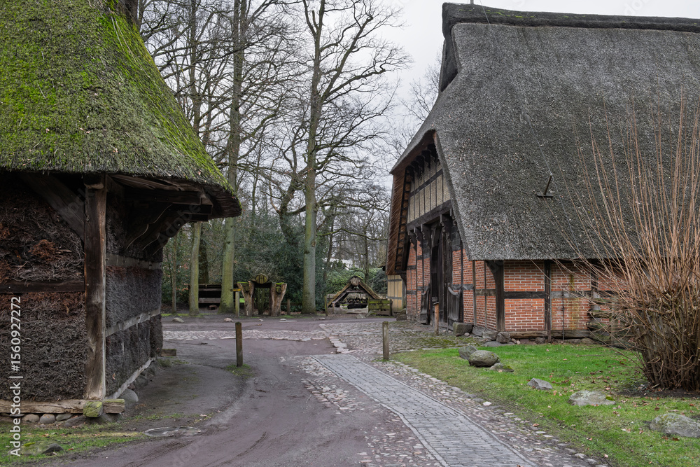 Fototapeta premium Freilichtmuseum Ammerländer Bauernhaus, Bad Zwischenahn