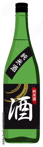 アルコール飲料_日本酒（一升瓶）純米酒