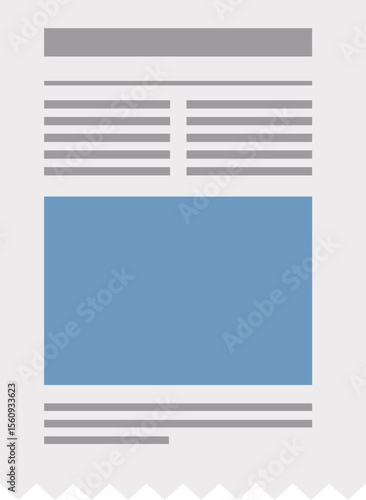 Flat Newspaper Layout 