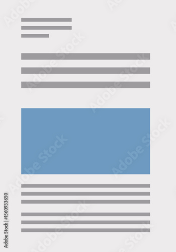 Flat Newspaper Layout 