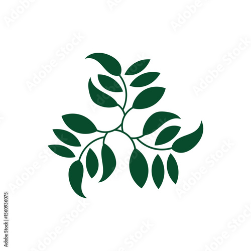 Illustration leaf green nature fresh isolated