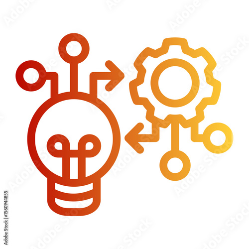 Innovation Deployment Module from the Business Automation icon collection (Outline Gradient style)