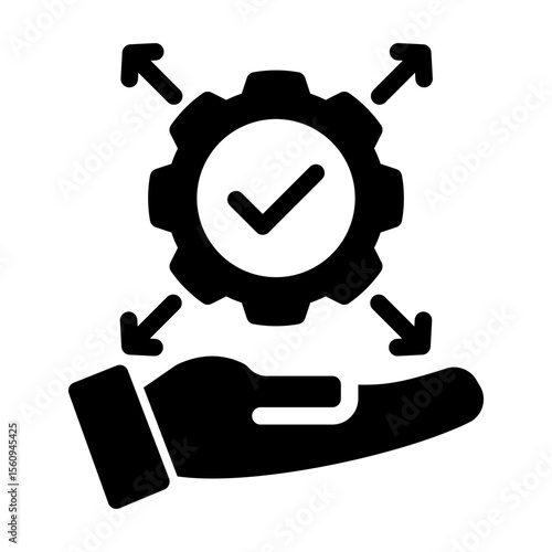 Automated Logistics Control System from the Business Automation icon collection (Solid style)