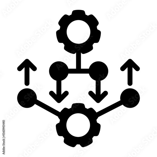 Modular Component Assembly from the Business Automation icon collection (Solid style)