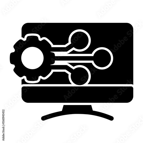 Enterprise Digitalization Framework from the Business Automation icon collection (Solid style)