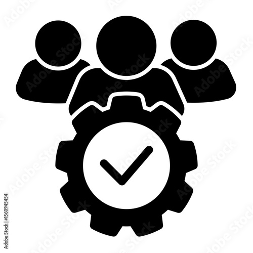 Customer Relationship Management Platform from the Business Automation icon collection (Solid style)