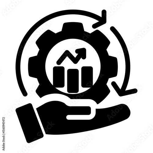 Corporate Operations Dashboard from the Business Automation icon collection (Solid style)