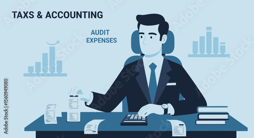 Competent Accountant Managing Financial Statements And Taxes With Expertise
