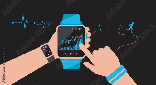 Healthcare And Fitness Monitoring With Smart Technology For Well Being Activity Tracking
