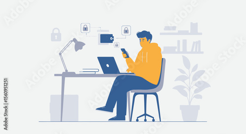 Secured Digital Future Manages Cryptocurrency At Home Using Laptop And Phone