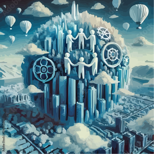 
image representing the union between people 66