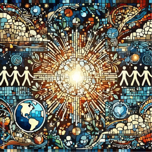 
image representing the union between people 55