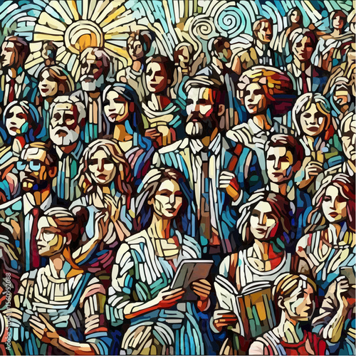 
image representing the union between people 28