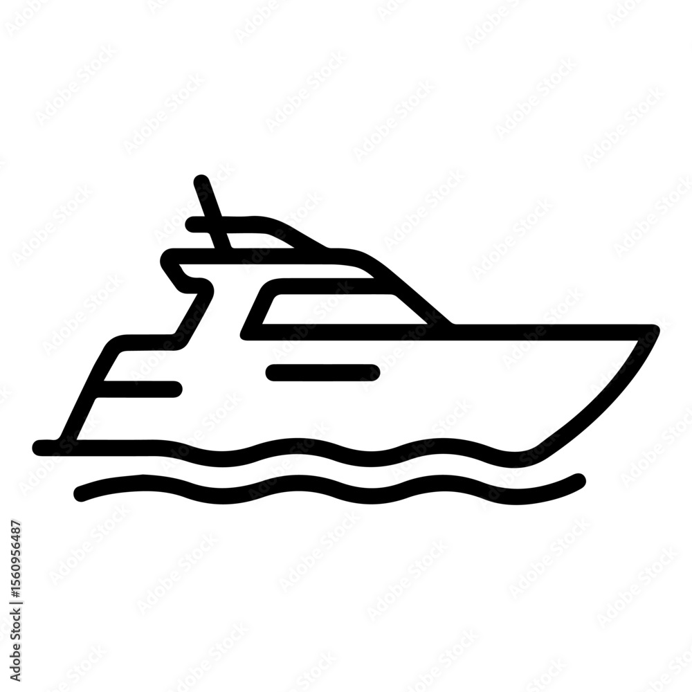 boat line icon vector on white background
Vector line icon on white background boat line icon vector on white background
Vector line icon on white background