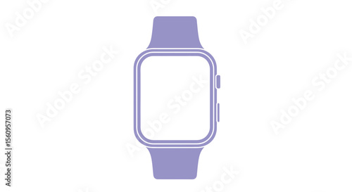 Smartwatch vector illustration for wearable technology and fitness tracking design and digital lifestyle app vector
