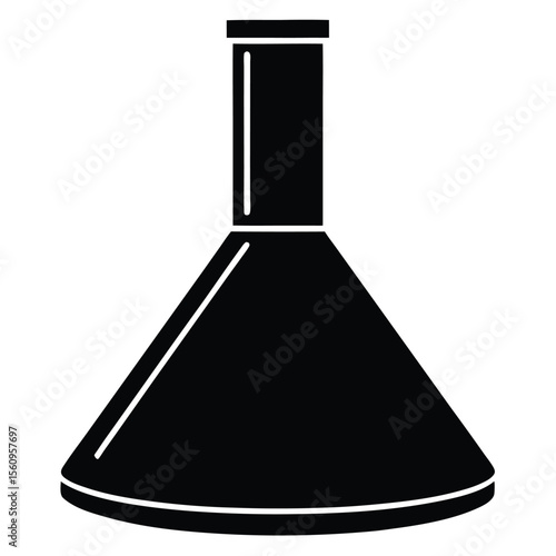 Chemist element isolated laboratory hood on white background