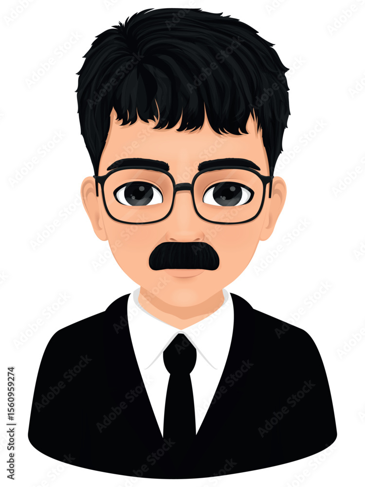 middleaged man portrait with a mustache and gray hair in suit middleaged man portrait with a mustache and gray hair in suit
