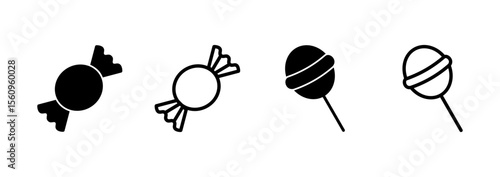 Candy icon logo design. candy sign and symbol.