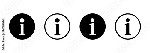 Information sign icon logo design. about us sign and symbol. question mark icon