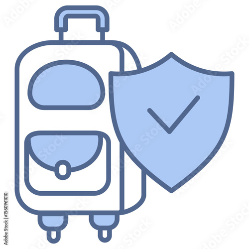 Travel Insurance   Blue Icon
