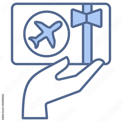 Travel Rewards   Blue Icon