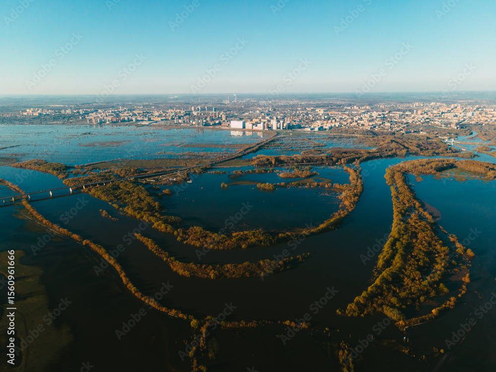 Fototapeta premium aerial view of san francisco