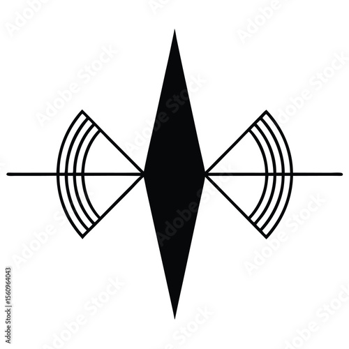 physicist element isolated electromagnetic wave on white background