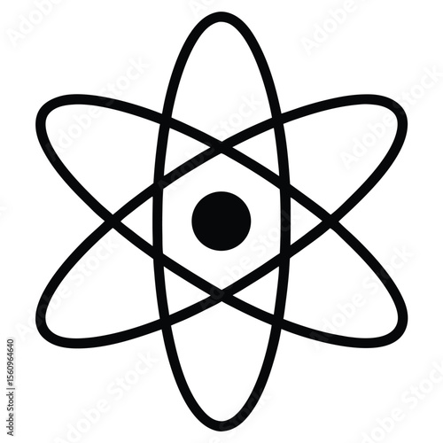 physicist element isolated ion on white background